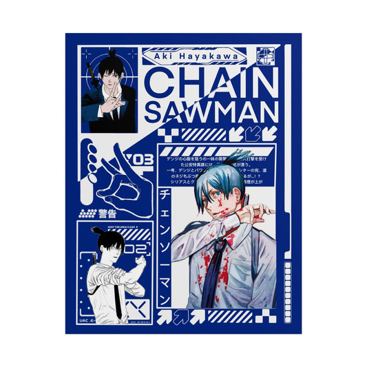 Aki Hayakawa Chainsaw Man Design - 11x14" Anime Wall Art Poster