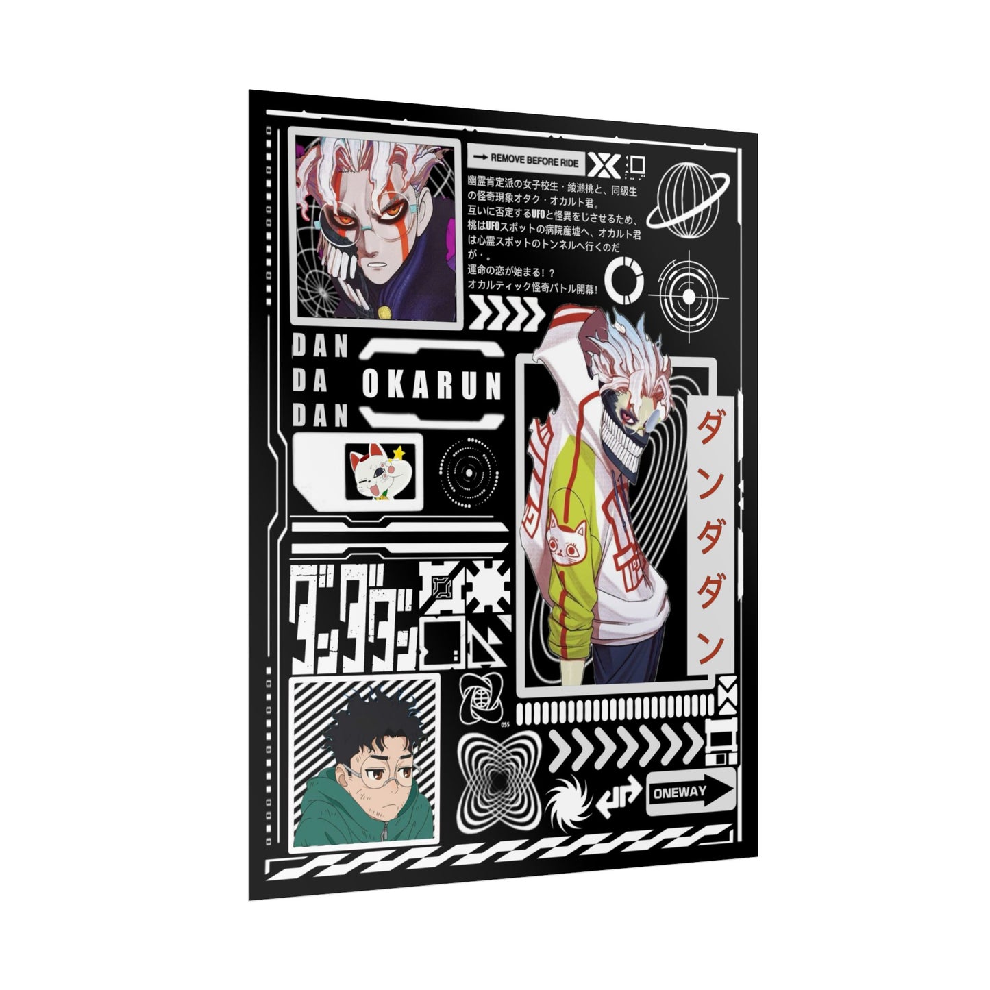 Okarun DanDaDan Design - 11x14" Anime Wall Art Poster