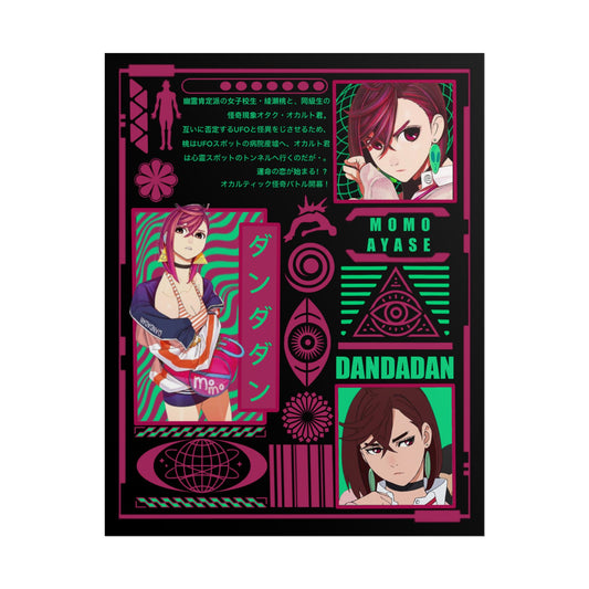 Momo Ayase DanDaDan Design - 11x14" Anime Wall Art Poster