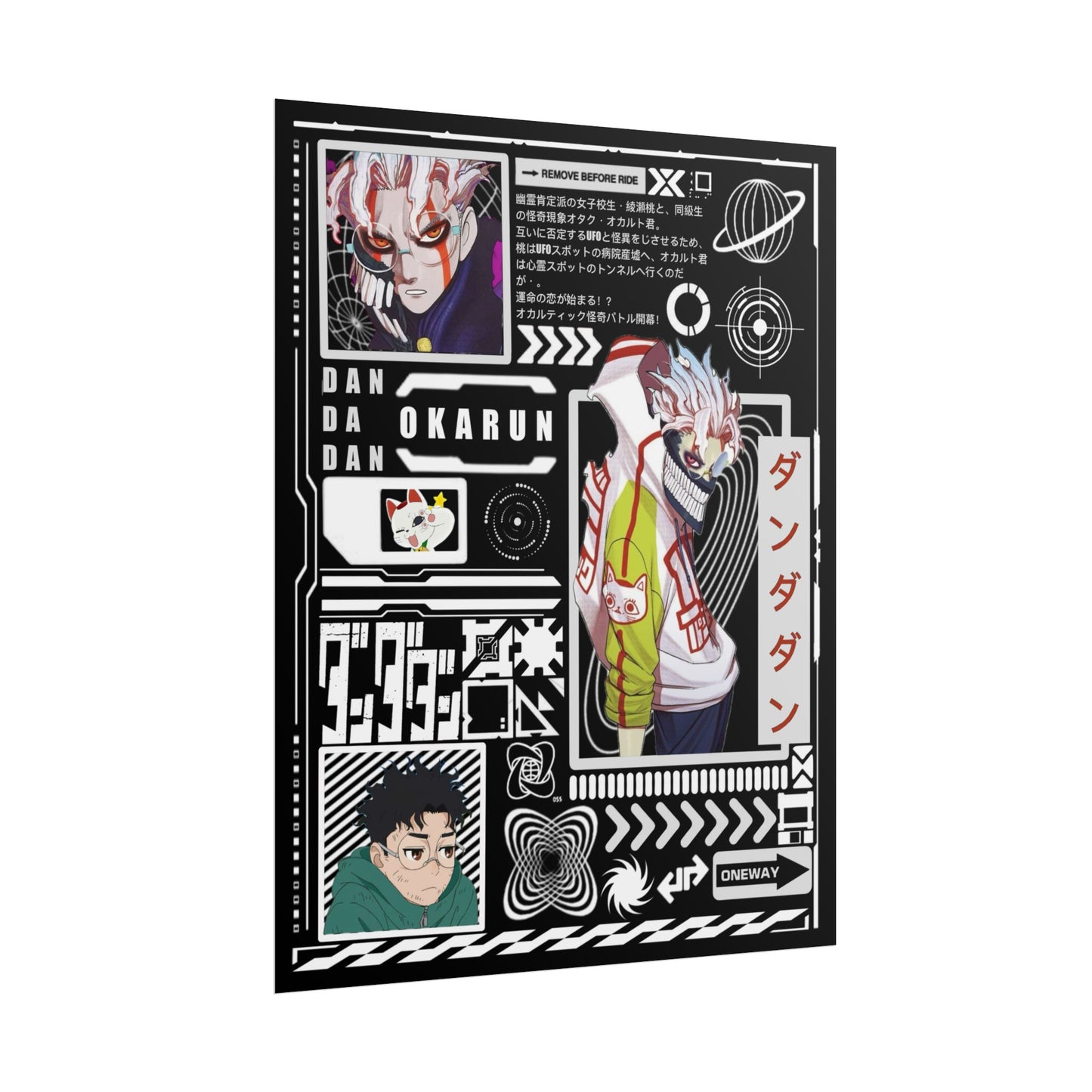 Okarun DanDaDan Design - 11x14" Anime Wall Art Poster