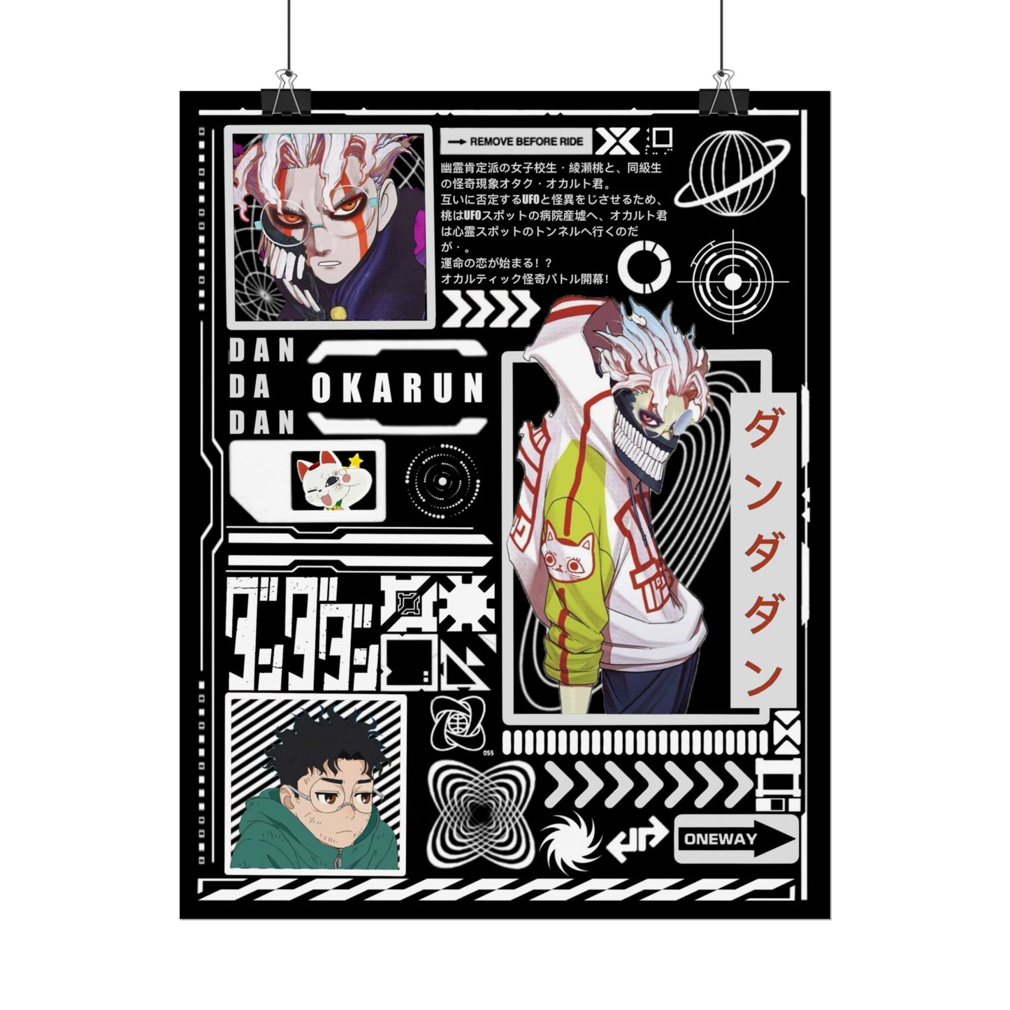 Okarun DanDaDan Design - 11x14" Anime Wall Art Poster