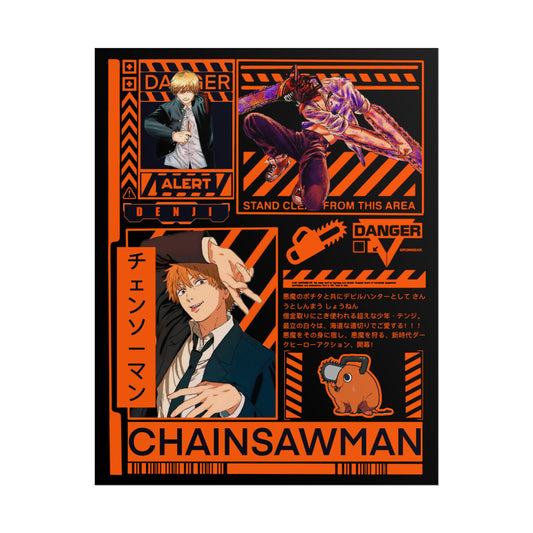 Denji Chainsaw Man Design - 11x14" Anime Wall Art Poster
