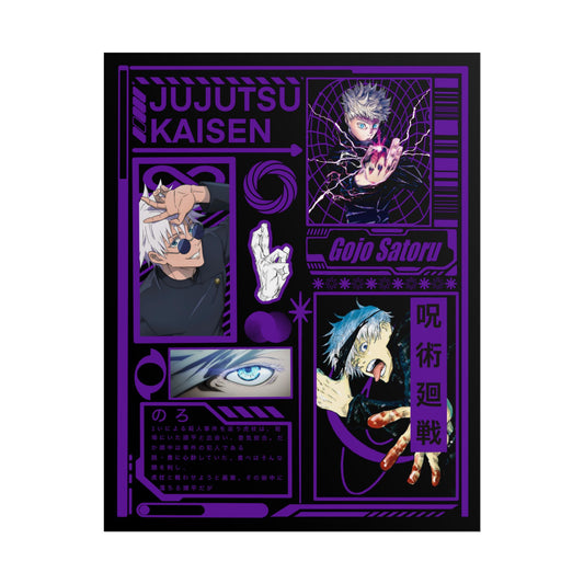 Gojo Satoru Jujutsu Kaisen Design - 11x14" Anime Wall Art Poster