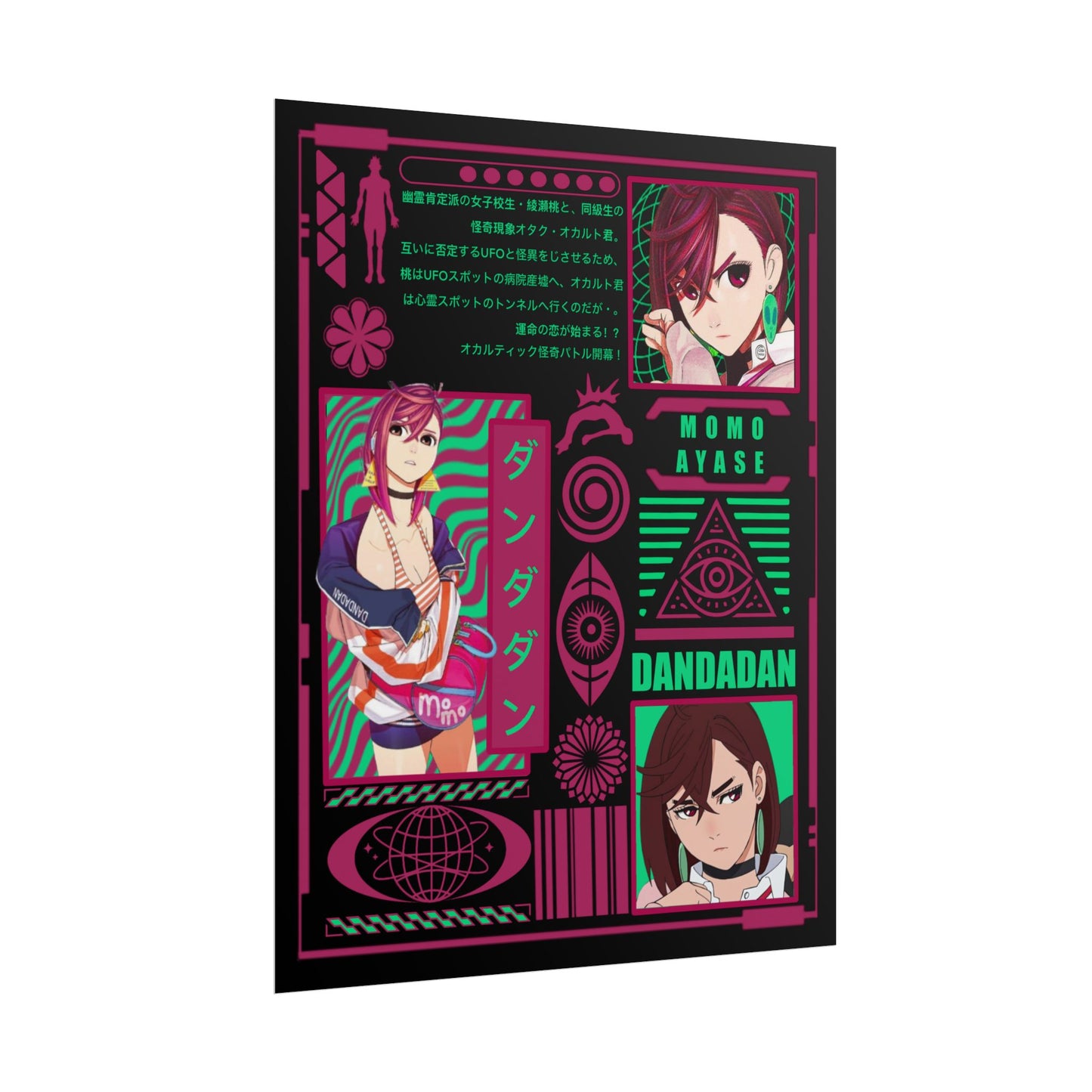 Momo Ayase DanDaDan Design - 11x14" Anime Wall Art Poster