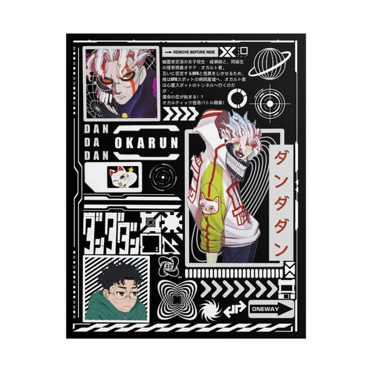 Okarun DanDaDan Design - 11x14" Anime Wall Art Poster