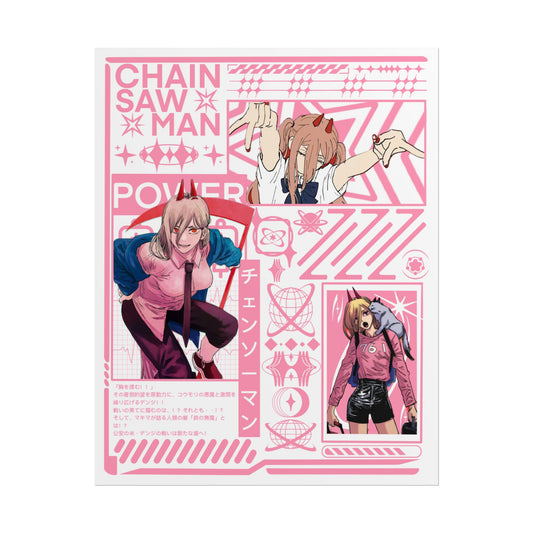 Power Chainsaw Man Design - 11x14" Anime Wall Art Poster