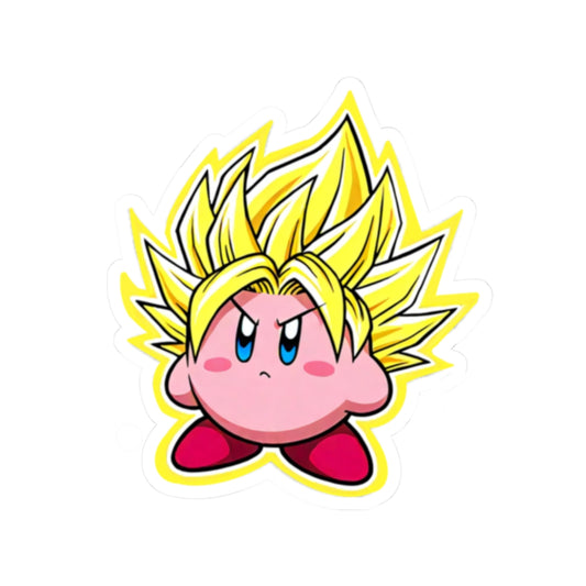 Kirby Goku Sticky- 2x2"