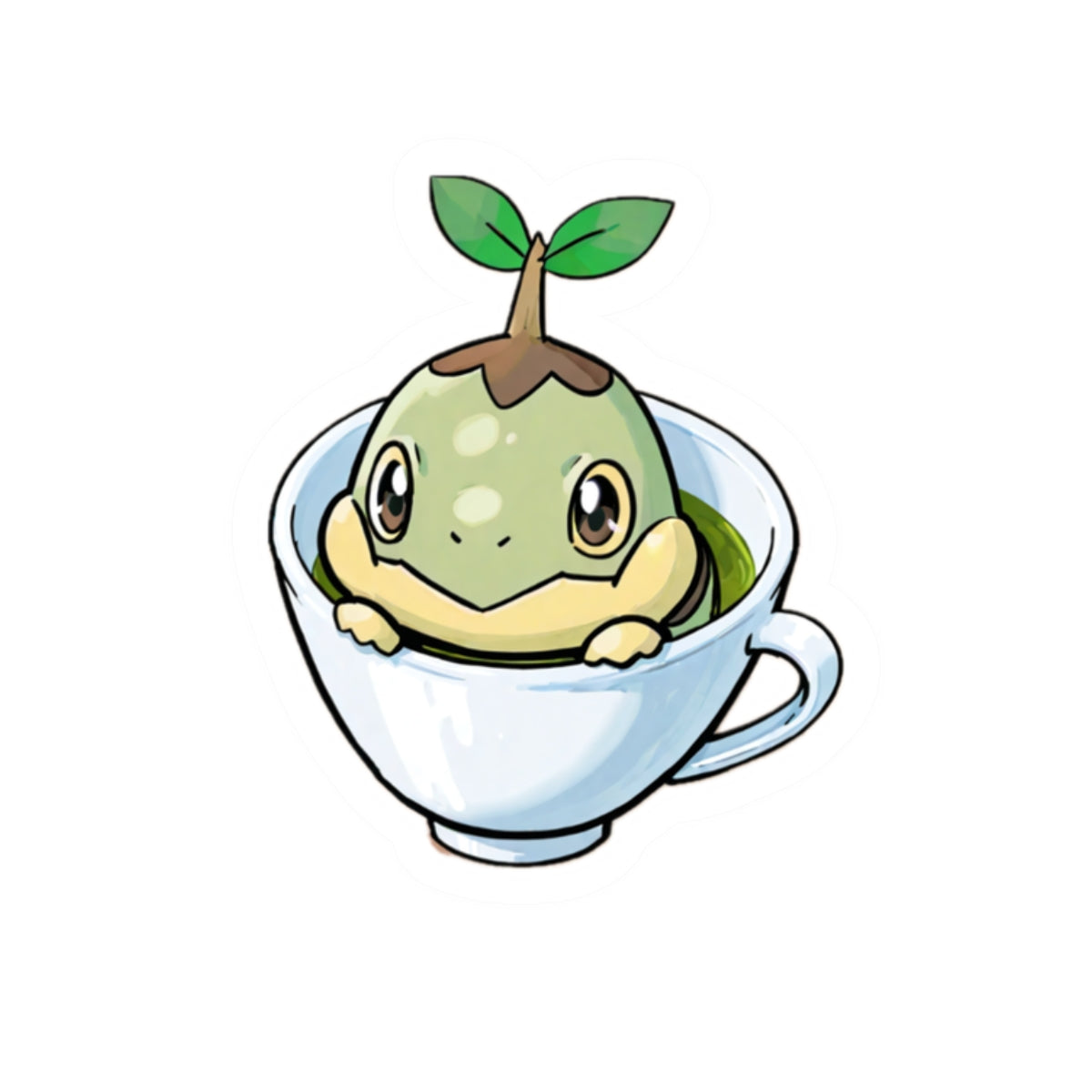 Pokemon Matcha Sticky - 2 x 2"