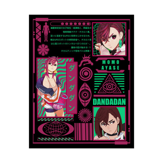 Momo Ayase DanDaDan Design - 11x14" Anime Wall Art Poster