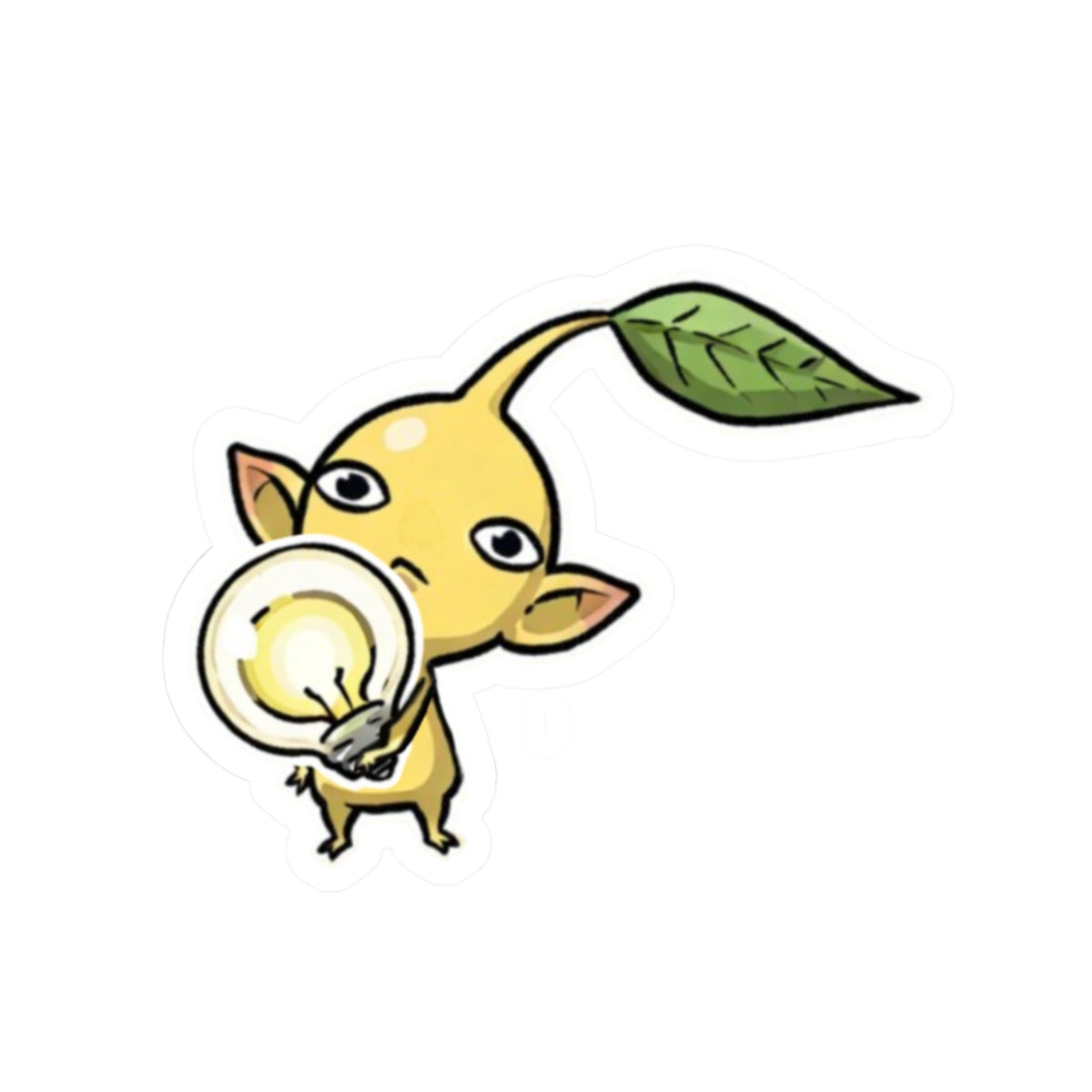 Yellow Pikmin Sticky - 2 x 2"